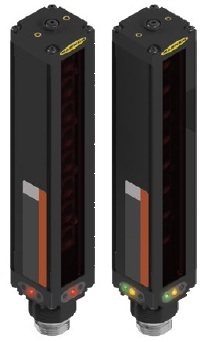 Banner Engineering Safety Light Screen Receiver; 286mm Defined Area; 19.1mm Resolution; 16.5mm Range; 12VDC (via controller); w/ RS-232